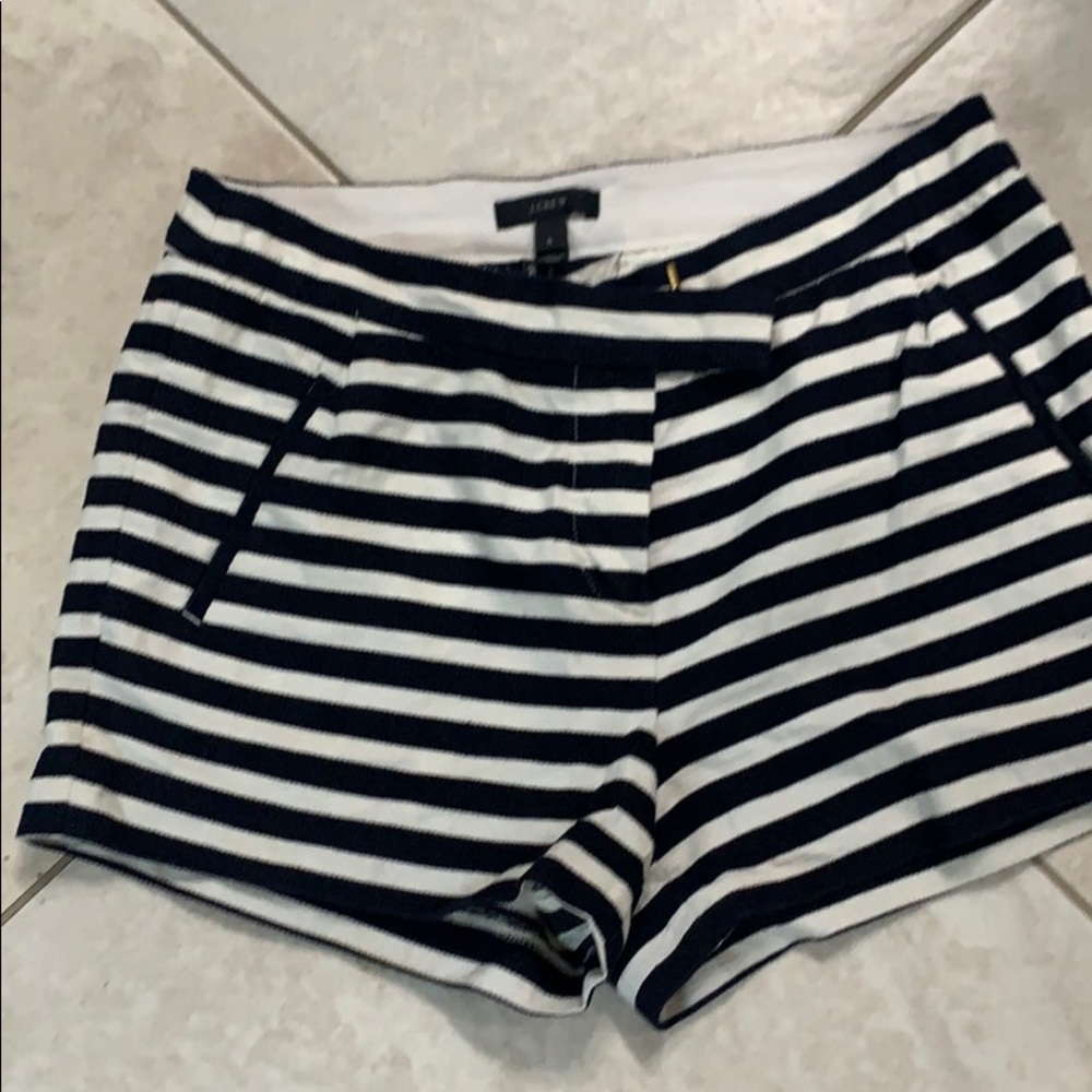 J.crew sz 6 striped shorts